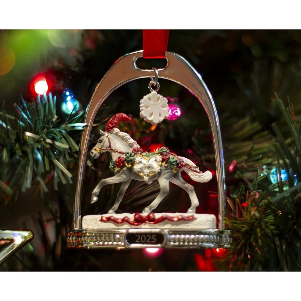 Breyer 2025 Stirrup Ornament Christmas in Bloom Model # B-HP-10224 Retired NIB‎